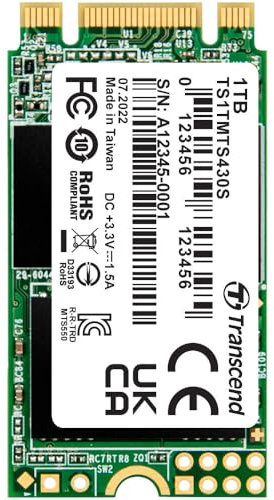 Transcend 1To M.2 2242 SSD SATA3 B+M Key