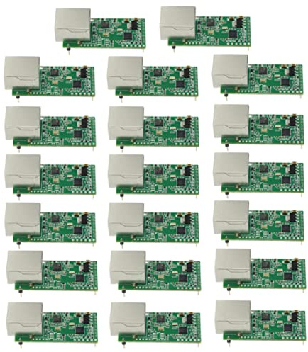 JMT Tiny Serial Ethernet Konverter USR-TCP232-T2 Modul Serial UART TTL zu Ethernet TCPIP Modul Unterstützung DHCP und DNS Upgraded (20 Stück)