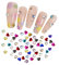 Heart Nail Rhinestones, 90 Pcs Acrylic Flatback 3mm Heart Nail Charms Nail Art Rhinestones Gems 3D Nail Art Decorations for DIY Crafts Jewelry Making (Mixed)