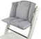 Sitzkissen Ersatzbezug Bezug Kissen-Set Sitzverkleinerer kompatibel mit Stokke Tripp Trapp für Hochstuhl-Kinderstuhl Mod. 1 (meliert hellgrau)