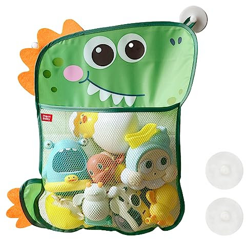 Almacenamiento de Juguete de Cuarto de Baño,Bolsa Organizadora Juguetes Baño, Red Almacenamiento para Bañera,Red de Almacenamiento Baño Bolsa para colgar Baño Juguetes,con 2 Ventosas Resistentes