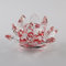BBTISG Kristall Lotus Blume Kerzenhalter - Bunter Teelicht Halter Mit Schale Aus Kristallglas - Rot