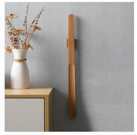 WAOCEO Schuhlöffel 55 cm Langer hölzerner Griff, magnetischer Schuhlöffel, Langer Schuhlöffel, Horn for Schuhe, einfachere Unterstützung beim Tragen von Schuhen Schuhanzieher (Color : B)