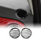 KUNGKIC Per Fiat 500 2008-2023 Abarth 595 2012-2023 cruscotto auto controllo centralizzato uscita dell'aria laterale telaio in fibra di carbonio adesivo decorativo per interni regalo (nero)