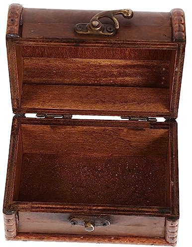 HOOTNEE Boîte à Bijoux Rétro Bois Avec Cadenas Coffre Vintage Pour Rangement De Bijoux Organisateur Décoratif Pour Accessoires Et Souvenirs Pour Dresser Et Offrir