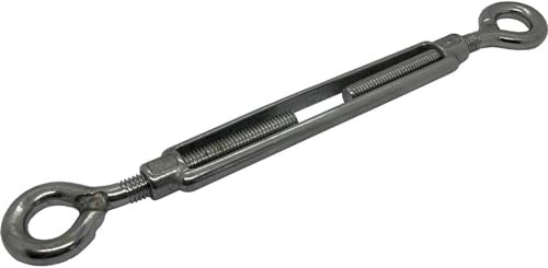 10x Seilspanner Öse-Öse Edelstahl V4A 316 M12 Spannschloss Wantenklemme