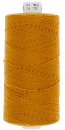 1000 Meter Polyester Nähgarn Knopflochgarn Ziergarn Jeansgarn Stärke 30 Ariadna TALIA (7092 - orangegold)