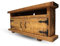BLU Coast Hale Solid Wood Corner Tv Unit with Doors, Widescreen Open Shelf Rustic Media Cabinet, Storage for Sound Bars, Gaming Consoles and Home Electronics 160lx40Dx50H – Medium Oak