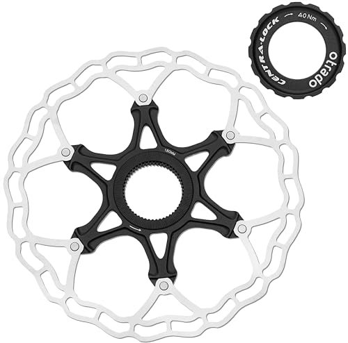 OTRADO Fahrrad Bremsscheibe 180mm kompatibel mit Center Lock von Shimano, Magura, Tektro, Avid, Hayes, SRAM, Formula (180-CL)