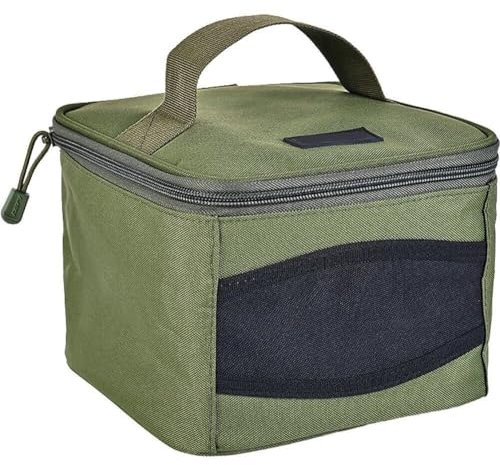 Muteitt Angelrollen-Koffer, Angelrollen-Aufbewahrungstasche, Oxford-Tuch, Angelrollen-Abdeckung, Tragetasche, Angelzubehör-Tasche