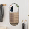 Rantry Wandspiegel 30x70cm Glas Oval, Spiegel für Wände, Wandmontierter Spiegel für Wohnzimmer, Schlafzimmer, Eingangsbereich, Heimtraining, Fitnessstudio, Flur