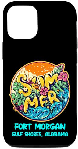 Hülle für iPhone 15 Fort Morgan Gulf Shores Alabama Vintage Sonnenuntergang Retro Sommer