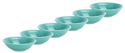 BUTLERS Schalen 200ml 6er Set Suppenteller SUMATRA Steinzeug Geschirr Suppenschüssel | Müslischale | Exotisch & gemustert | Mikrowellen- & spülmaschinenfest