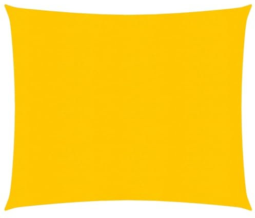 vidaXL Voile d'ombrage 160 g/m² carré Jaune 4x4 m PEHD, Voile de Soleil, Voile d’ombrage, Store de Patio, Voile de Pare-Soleil, Voile de Jardin