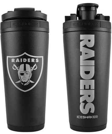 Las Vegas Raiders NFL Ice Shaker Mixerflasche, 770 ml, kalt für 30+ Stunden
