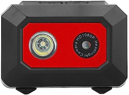 Masyrt Action Camera for Sports Camera, Super HD Sports Camera 1080p DV Action Camcorder Mounted on the DVR Recorder Head (Black Red)