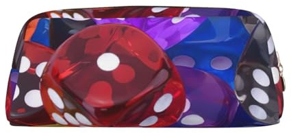 SDFHU Spiele Würfel-Set Druck Erwachsene Federmäppchen Vielseitiges Federmäppchen Reißverschluss Multifunktional Reißverschluss Federmäppchen