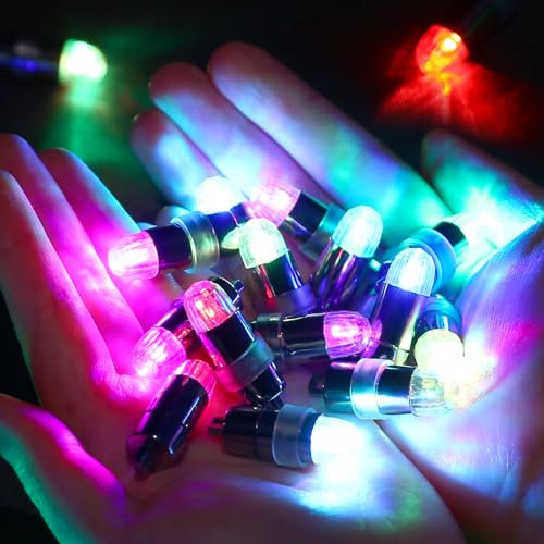 LIHAO 30x Mini LED-Ballons Lichter Beleuchtung für Papierlaterne Lampions Bunt LED Ballonlichter Batteriebetrieben Luftballon Lichter für Party Hochzeit Weihnachten Garten
