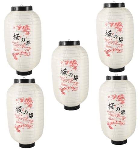 MAGICLULU 5St Japanische Laterne Couplet chinesische partydekorationen nori japanische küche japanische lampions ramen nudeln leuchter Sushi-Laterne zum Aufhängen Türlaterne Metall Colorful