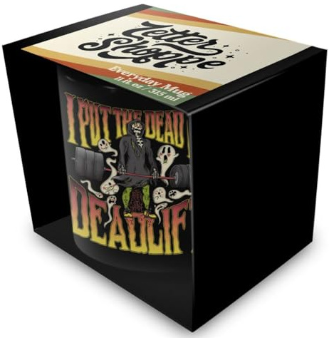 Pyramid International Letter Shoppe (I Put The Dead in Deadlift) Black 11Oz Mug - 10Oz / 315Ml Ceramic Mug - One Size