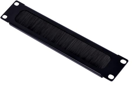 GeeekPi 10 inch 1U Brush Cable Manager Rack Mount Cable Management Panel with Brush Strip for Cable Entry for DeskPi RackMate T1/T0/T2 and 10 inch Server Rack or Network Cabinet