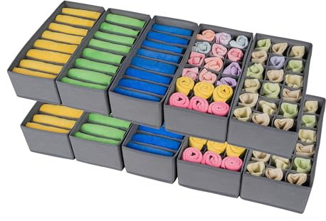 Withosent 10er Set HEMNES Doppelorganizer für Kommode, Wickeltisch, Kleiderschrank Organizer, Schubladen, Ordnungssystem für Wickelutensilien, Kinderkleidung, Socken, BH, Unterwäsche