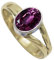 Im Labor gezüchteter Rhodolith-Edelstein- Sterling silber Und Messing Band Ring für Männer und Frauen in allen Größen Schmuck CRG1089AW2_(48 (15.3))