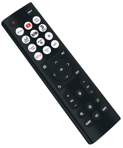 ERF3D96H Replace Voice Remote Control Compatible with Hisense 65A6NV 65 4K Ultra HD Smart VIDAA TV LED LCD Television ERF3D96H(0011)