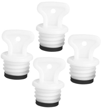 DEARMAMY 4stücke Teiliges Dichtes Stopfen Warme Wasserbeutel Innendurchmesser Aus Robustem Gummi Und Pp Auslaufsichere Ersatzkappen Für Heißwasserflaschen Vielseitig Kompatibel Langlebig Un