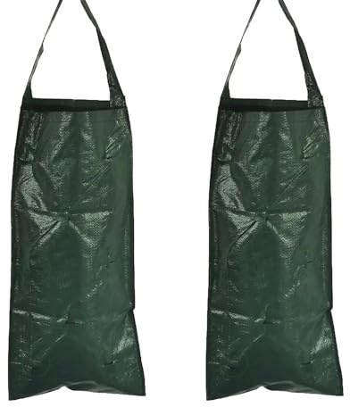 txuzong 3er Pflanzsack, Pflanztaschen für Draußen mit 10 Löchern, | Atmungsaktiv Pflanzsäcke Vertikal Hängend Pflanzbeutel für Erdbeeren, Tomaten, Gemüsepflanzen