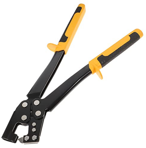 CTIRCHIU Metallkielklemme Zange für Präzise Befestigungen Hochwertige Crimper für Metallkonstruktionen Ergonomisches Design Rutschfest und Langlebig für Profis