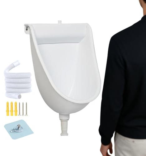 Protoence Toilettes Suspendues,Urinoir Pour Hommes Avec Chasse D'eau - Urinoirs Destinés aux Hommes - Pour Extérieur Maison Dortoir Camping Car Appartement Papa Petit Ami Grand Père