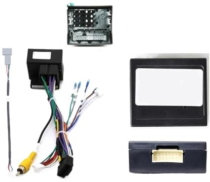 Façade D'autoradio 9 Pouces pour Peugeot 3008 5008 2009-2016 Boîte Automatique Boîte Manuelle Gauche Lecteur DVD Adaptateur Plaque D'installation. Cadre Autoradio(Canbus Cable)