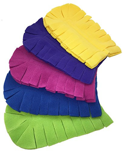 Xanitize Fleece Refills for Swiffer Hand Duster - Reusable, Dry Duster - 5-Pack Rainbow (Jewel)