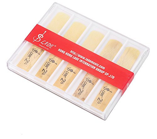 Klarinettenblätter aus Kunststoff, 2,5, B-Flat 2,5, Klarinettenblatt, Reparaturteile mit Kunststoffgehäuse, 10 Stück