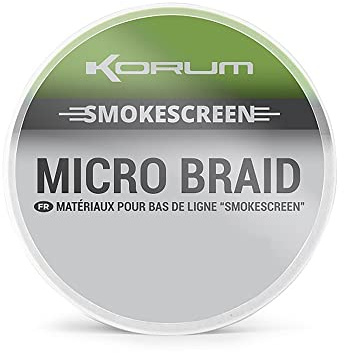 Korum Smokescreen Micro Braid Hooklength 10m Spool: 20lb