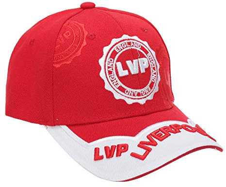 Liverpool LVP Unisex 6 Panel Baseballkappe (Einheitsgröße) (Rot)