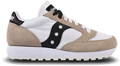 Saucony Jazz Original Vintage, Sneaker Donna, Bianco Nero, 40.5 EU