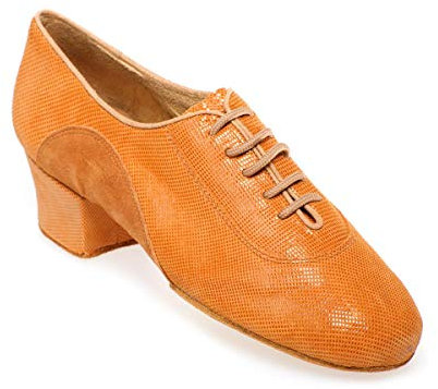 Rummos Damen Trainerschuhe R377 - Material: Leder/Nubuck - Farbe: Tan Diva - Weite: Medium (Normal) - Absatz: 4,5 cm Cuban - Größe: EUR 39