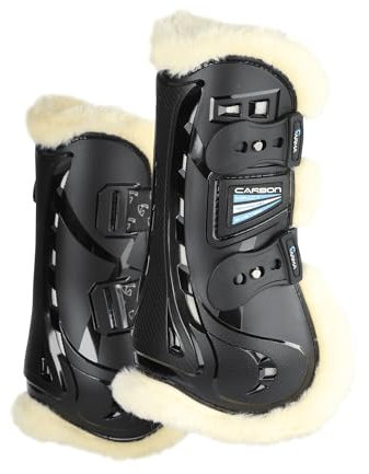 Shires Arma Carbon SupaFleece Sehnenschuhe, Schwarz