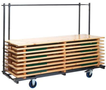 Gastro Uzal - Transportwagen Bierzeltgarnitur Größe: H 170 cm - L 230 cm - B 59-89 cm Farbe: Hammerschlag