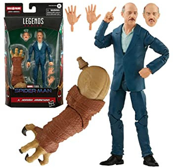 Universo Marvel Hasbro Spiderman Marvel Legends Series J. Jonah Jameson 15cm Collectible Action Figure Toy, 3 Accessories and 1 Build-A-Figure Part(s)
