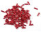 50 Pcs Bike Cable End Caps, 6 Colors Alloy Bicycle Cable Crimp Ends Tips Shifter for Road Bike Mountain Bicycle (red)