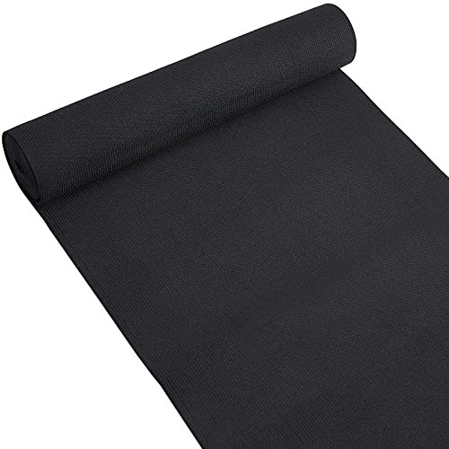 BENECREAT 2 m 250 mm Negro Banda elástica de Goma elástica Correa Extensible cordón Correa Accesorios de Ropa Bandas elásticas Ancha para Coser y Manualidades