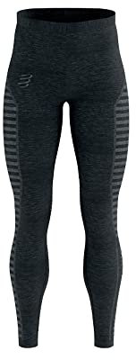 Compressport Legging d'hiver Run M Maille, Noir, S Homme