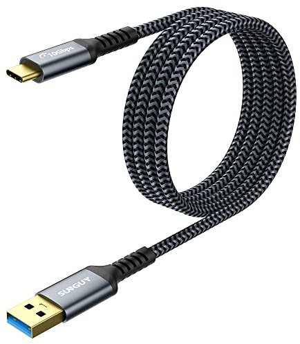 SUNGUY Cavo USB C, 1,5m Cavo USB Type C Cavo 10 Gbps Cavo di Ricarica Compatibile con iPhone 16/15 Pro Max, Galaxy S24 S23 S22, Android Auto