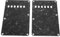 2Pcs Guitar Back Plate,Electric Guitar Back Cover Plates with 6 Holes for Electric Guitar Accessory (Black) Musical Instrument Accessories