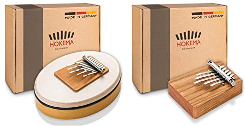 Hokema - Sansula Basic & Hokema Kalimba B5 - Das Original handgefertigt in Deutschland - Daumenklavier - Leicht zu lernendes Musikinstrument - Perfekt für Einsteiger - Fingerklavier gleichermaßen