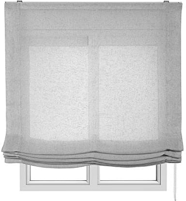 STORESDECO - Tenda a Pacchetto Senza Aste, Traslucida, Tende Pacchetto Per Finestra e Porta | Colore Grigio, 150 cm x 250 cm