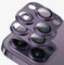 2 Pack for iPhone 14 Pro Max/iPhone 14 Pro Camera Lens Protector,Glass Aluminum alloy & Sapphire Tempered Glass Camera Cover,Strong Adhesion Scratch Resistant Case Friendly Ultra thin (Purple)